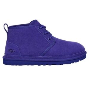 UGG Neumel Chukka Boots Purple Suede Casual Ankle Lace-Up‎ Women's Size 6 New